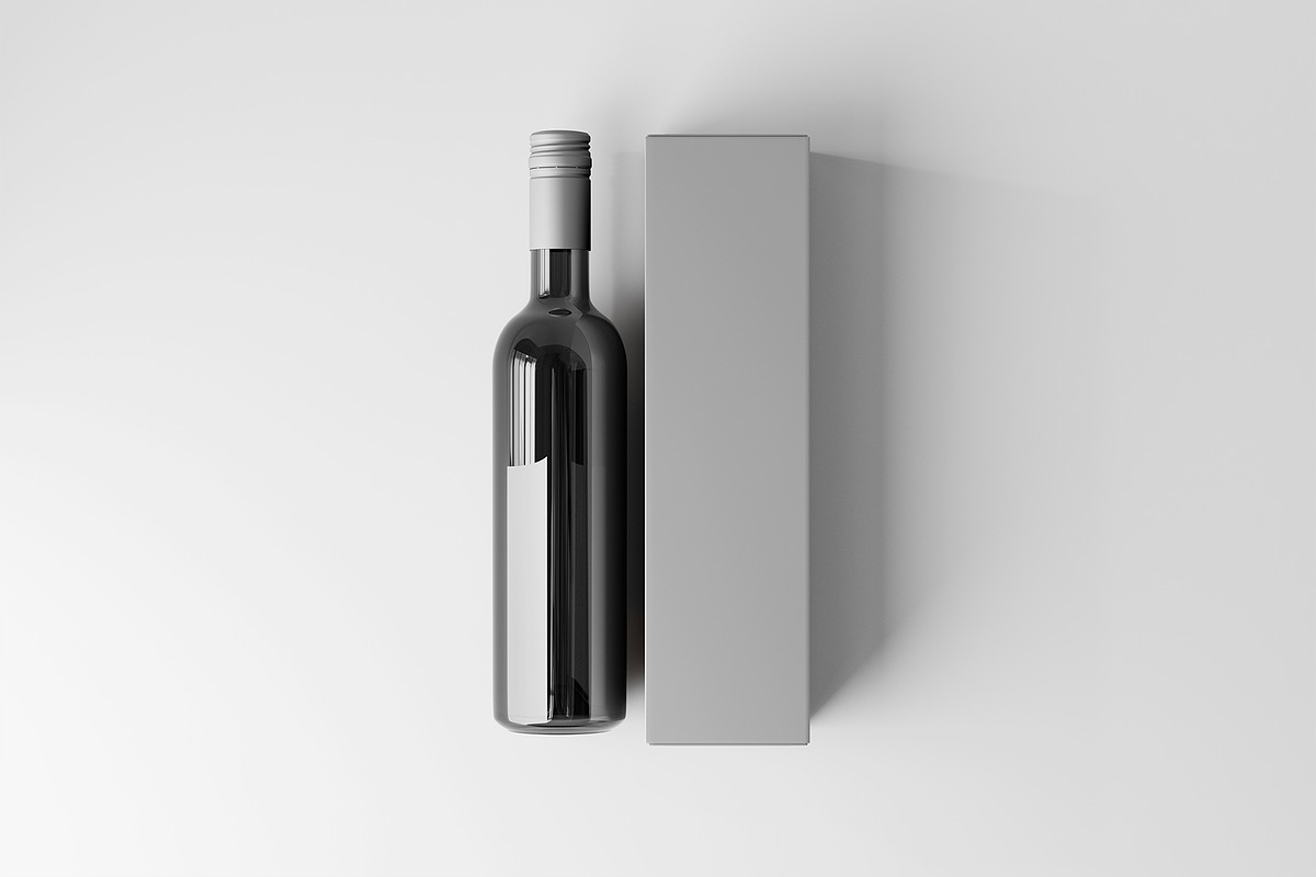 Wine Bottle Mockup, a Product Mockup by GraphicsPixel (Photo 2 of 7)