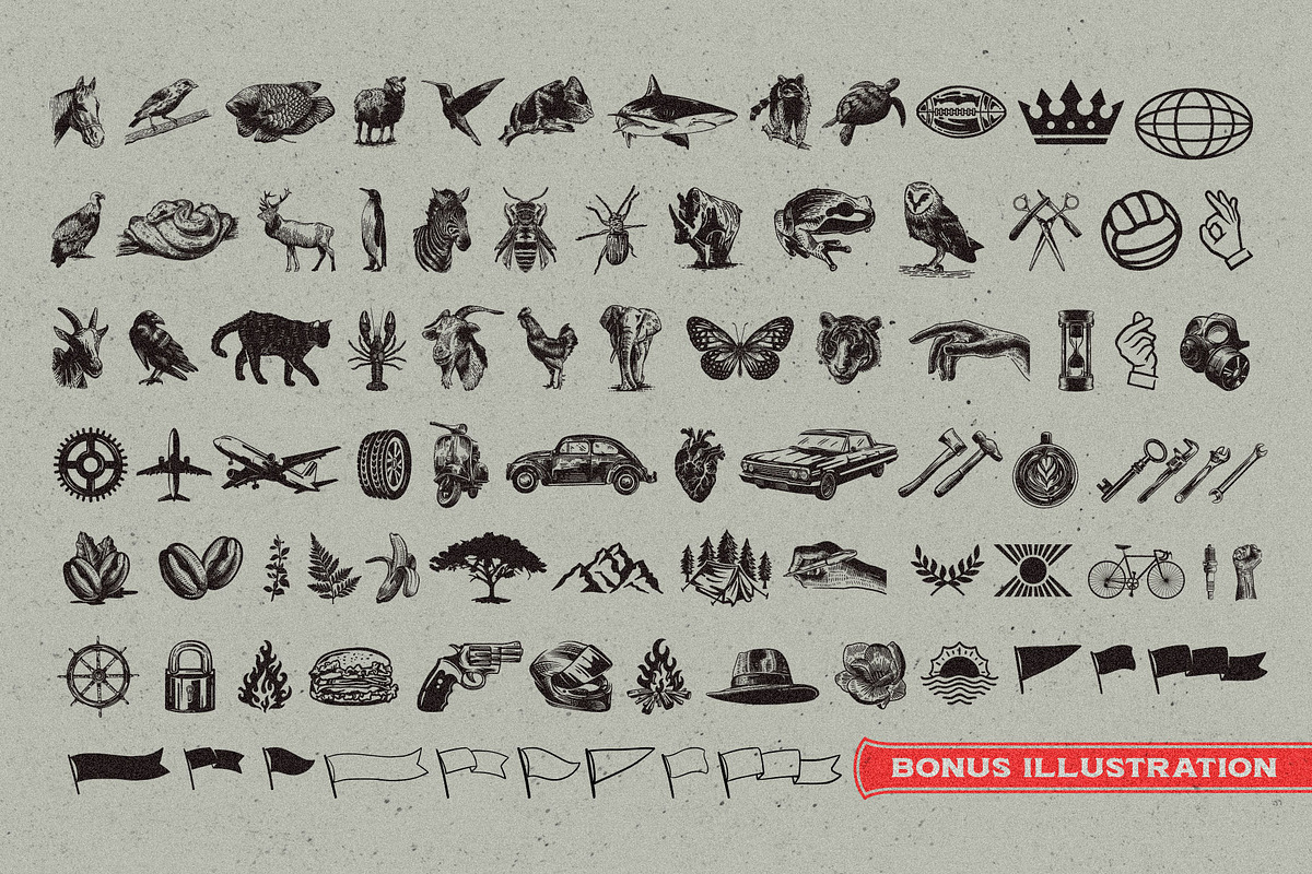 Melvins - Font Set, a Serif Font by Arterfak Project (Photo 11 of 12)