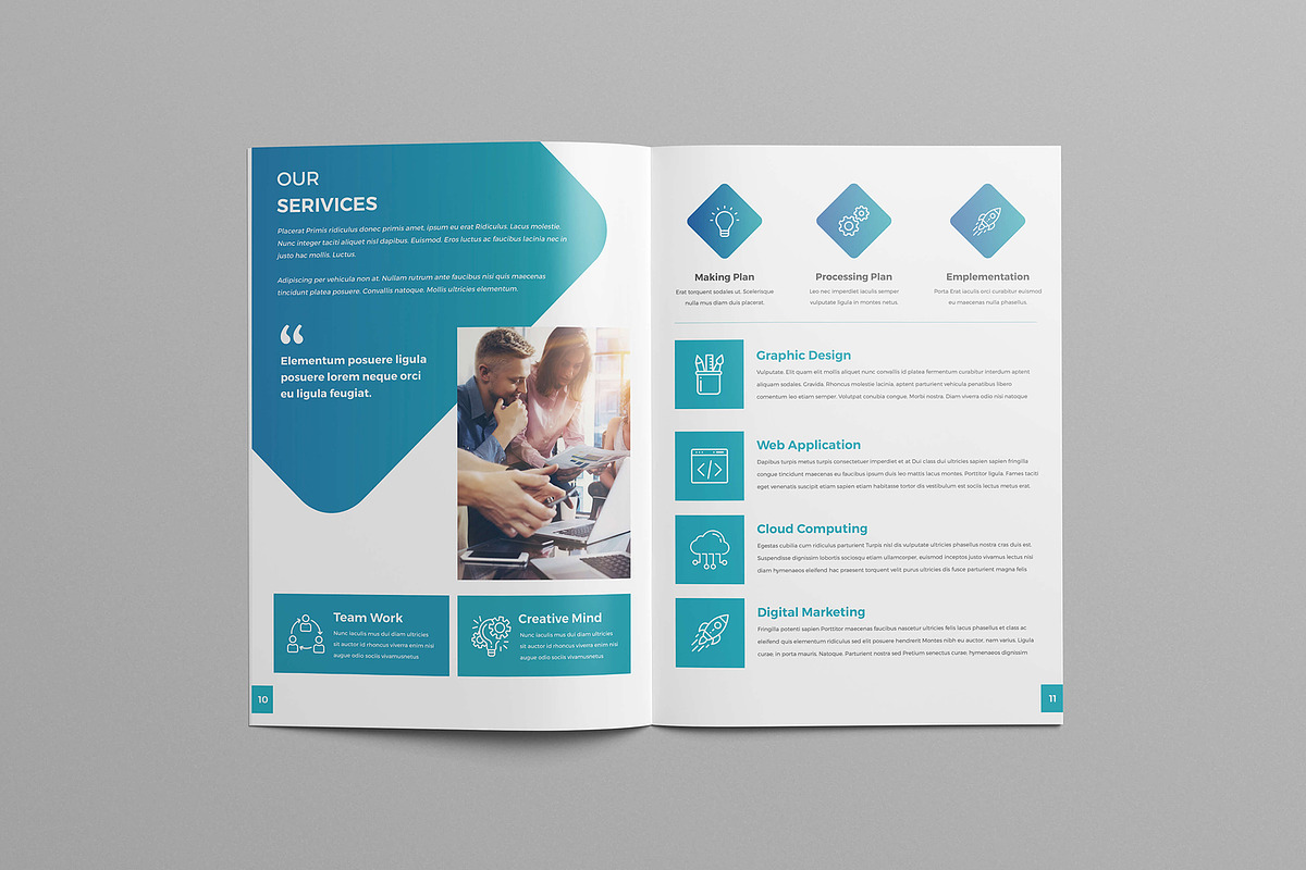 A4 Brochure Template, a Brochure Template by Divergent Studio (Photo 7 of 8)