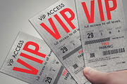 Stylish VIP PASS template, a Card Template by Tzochko (Thumbnail 3 of 5)