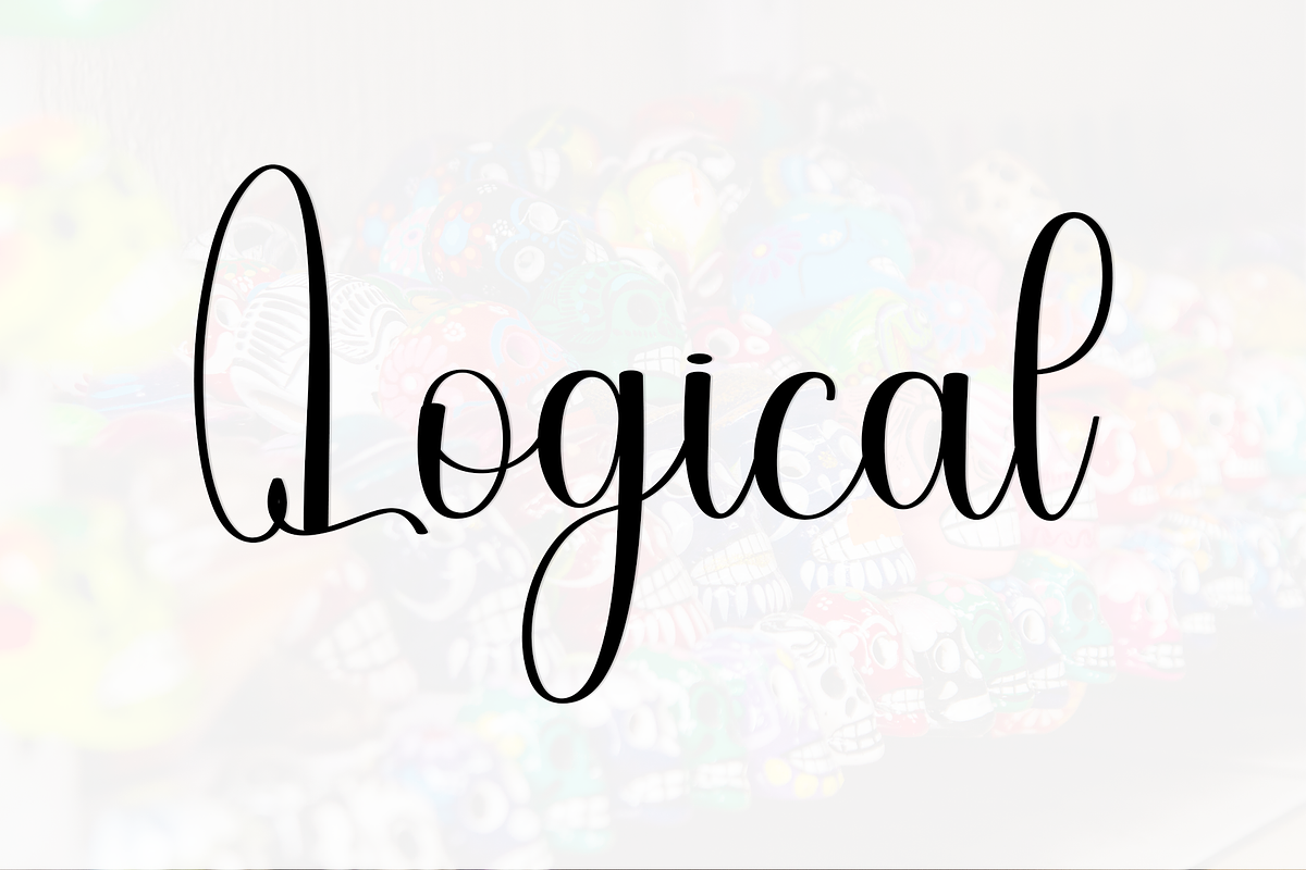 Logical Mention, a Script Font by InermediaSTUDIO (Photo 6 of 8)