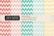 Chevron ikat creamy pink papers, a Pattern Graphic by GrafikBoutique (Thumbnail 1 of 4)