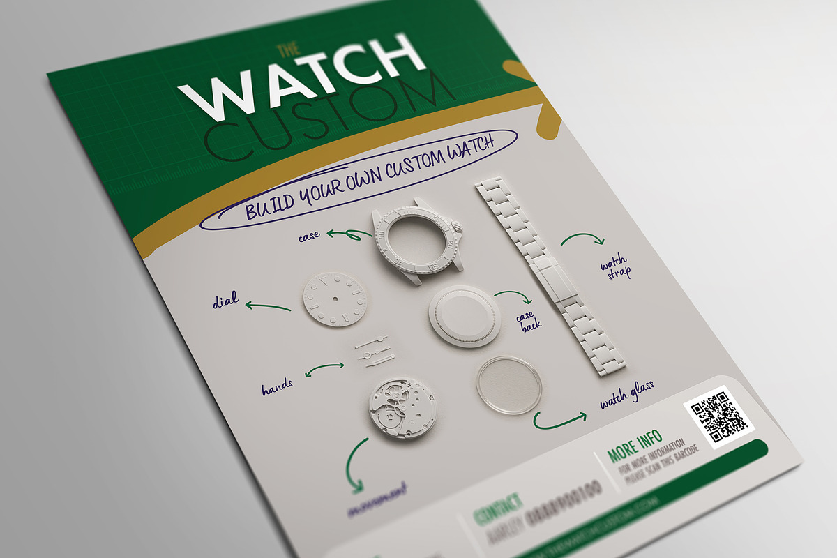 Watchmaker Flyer, a Flyer Template by Aarley Kaiven