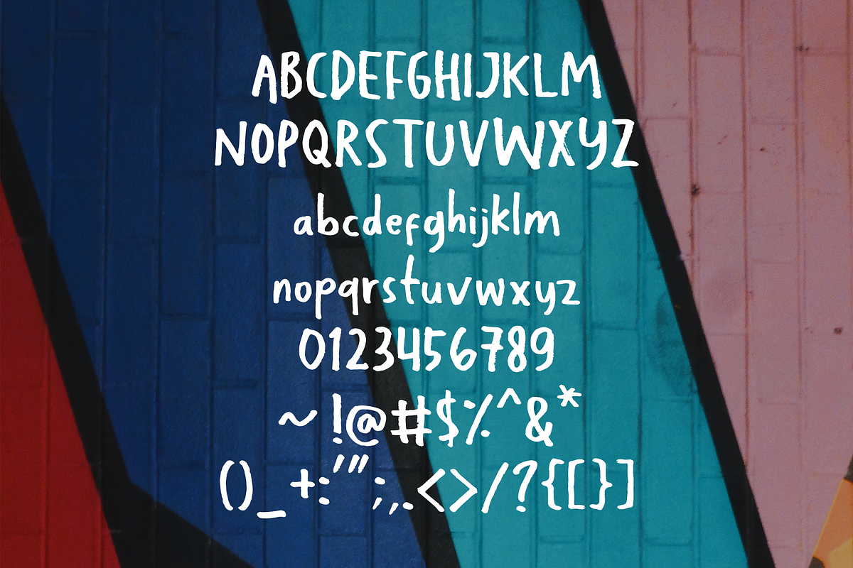 Kids Rebel - Happy Fonts, a Handwritten Font by Konstantine Studio (Photo 5 of 5)
