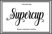 Supercup, a Script Font by danti (Thumbnail 1 of 7)