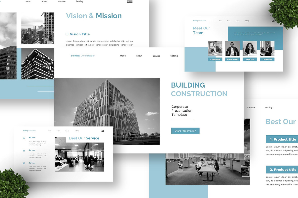 Building Contruction - Corporate PPT, a Presentation Template by Deepslide Studio (Photo 3 of 4)