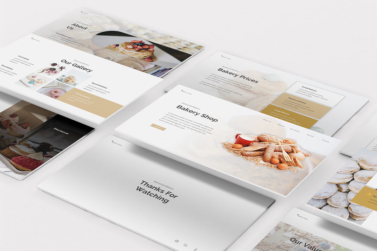 Bakery Powerpoint Template, a Presentation Template by Formatika Studio