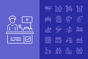 Hotel and Hospitality Icon Set, an Outline Icon by Prosymbols (Thumbnail 6 of 8)
