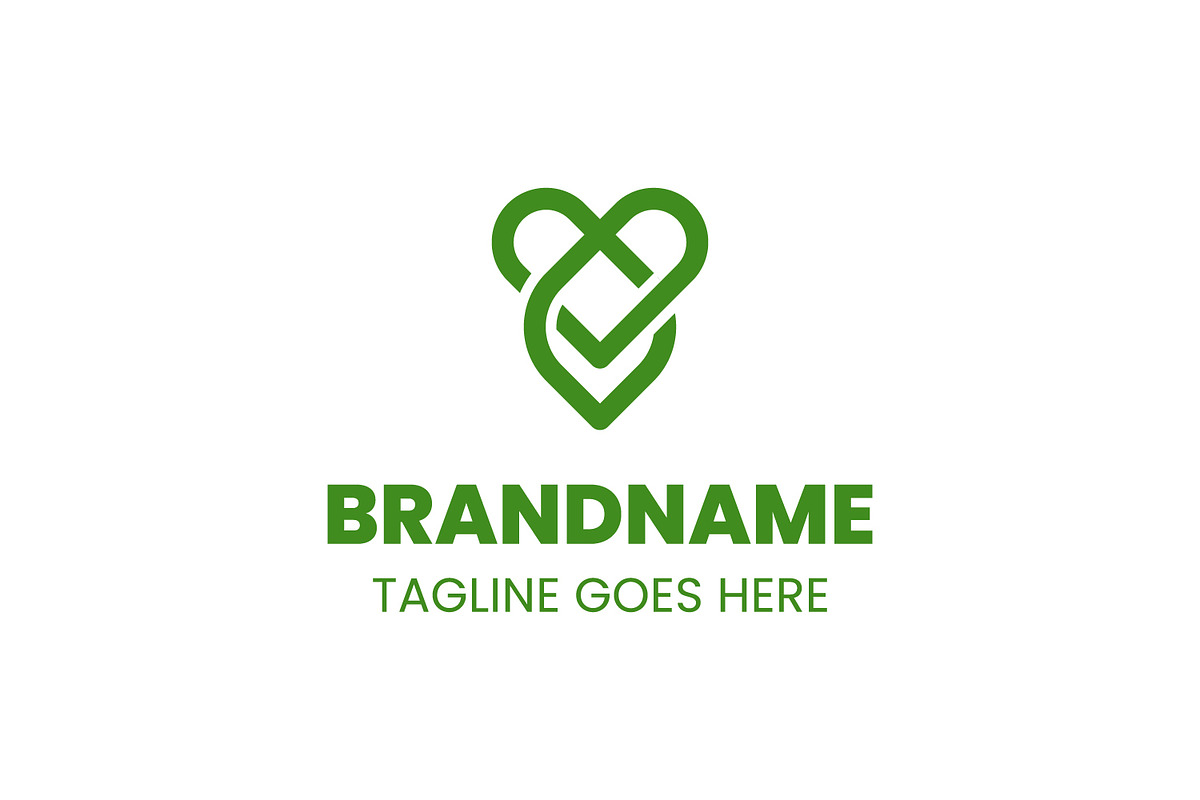 Nature Love Simple Line Logo, a Branding & Logo Template by Pray Art Design Studio