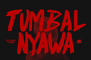 Tumbal Nyawa Horror Font, a Handwritten Font by ZAL STUDIO (Thumbnail 1 of 3)