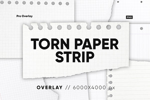 20 Torn Paper Strip Textures, a Texture Graphic by CCPreset