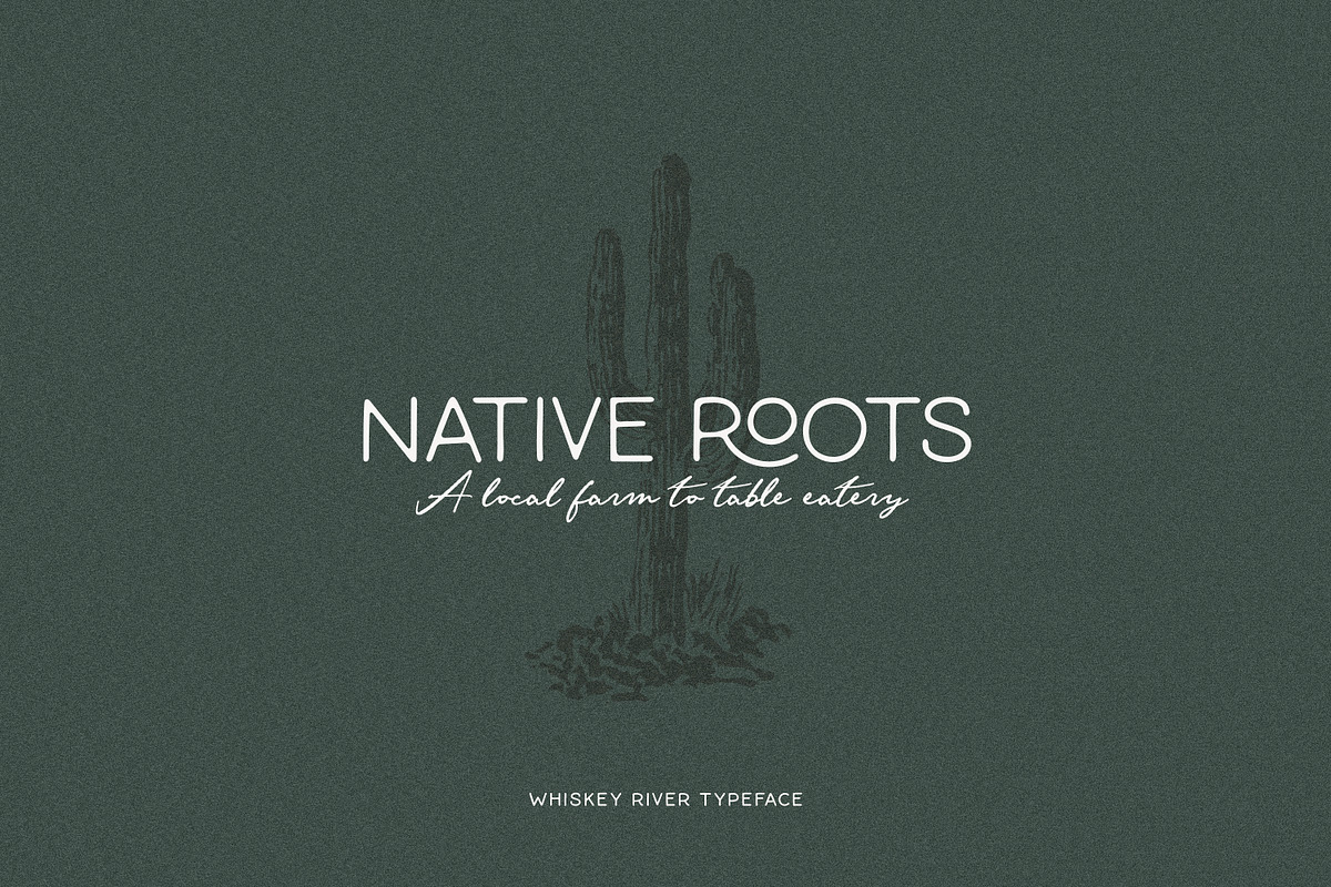 Whiskey River Monoline Typeface, a Font by Callie Rian & Co. (Photo 11 of 12)