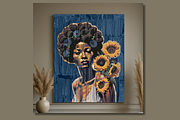 Afro Woman Wall Art, an Arts & Entertainment Photo by FakhiiDesigns (Thumbnail 1 of 5)