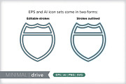 Minimal drive icons, an Outline Icon by Picture Window (Thumbnail 3 of 5)
