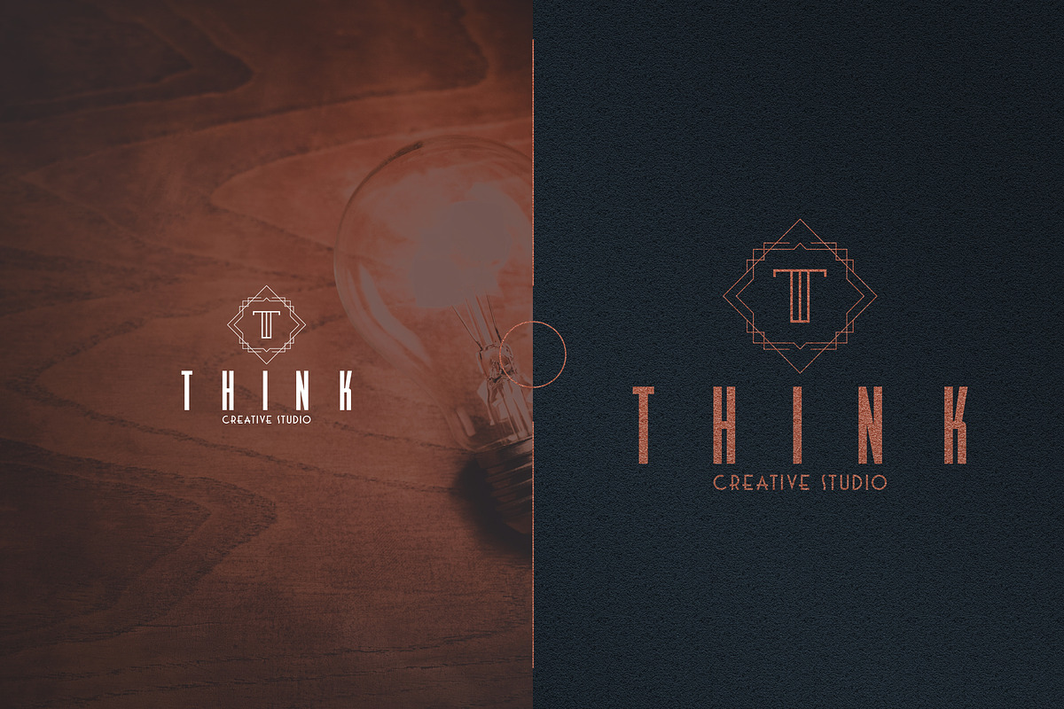 Art Deco A-Z Logo Templates, a Branding & Logo Template by VP Fonts (Photo 21 of 29)