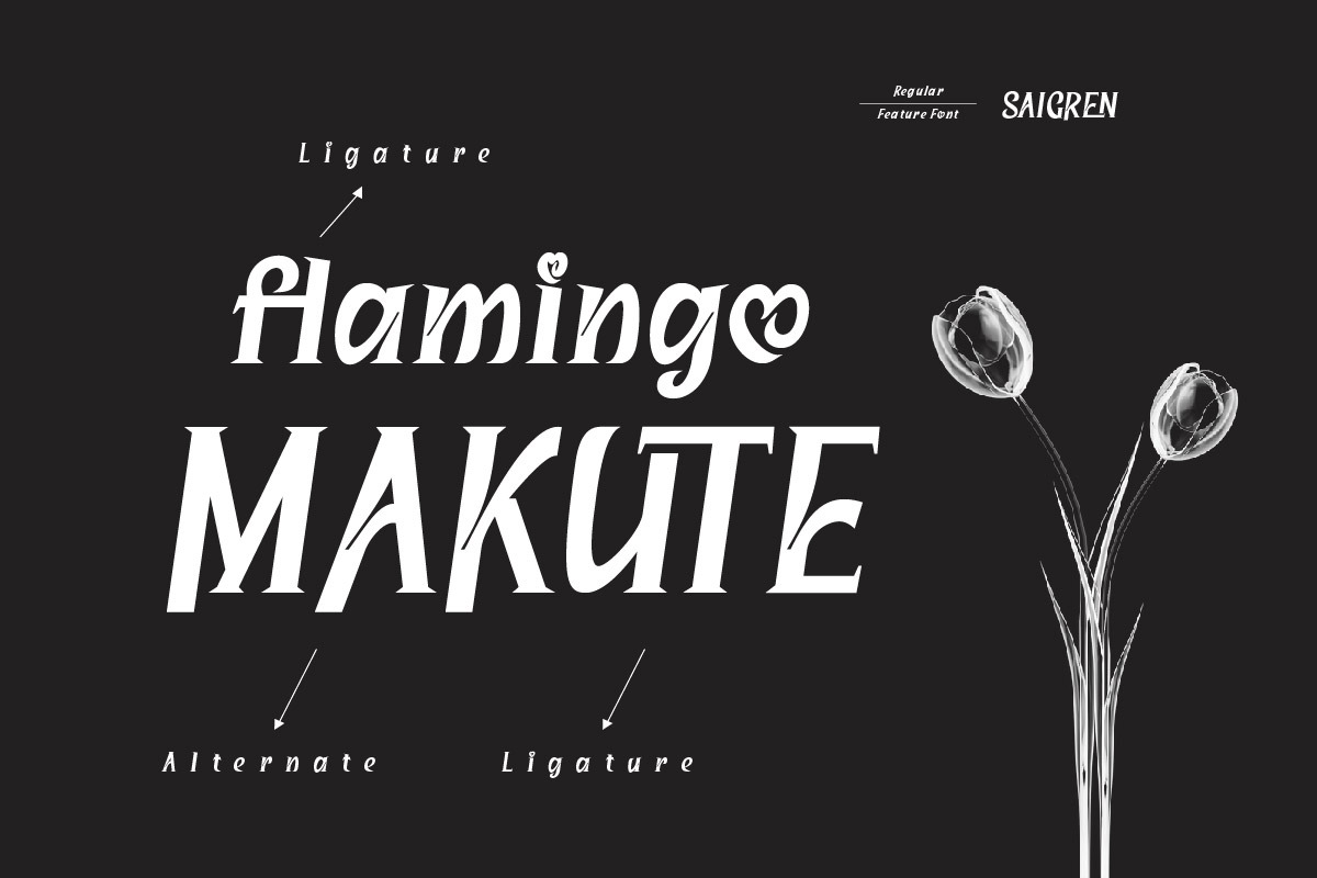 Saigren - Serif Display Font, a Serif Font by twinstd (Photo 2 of 10)