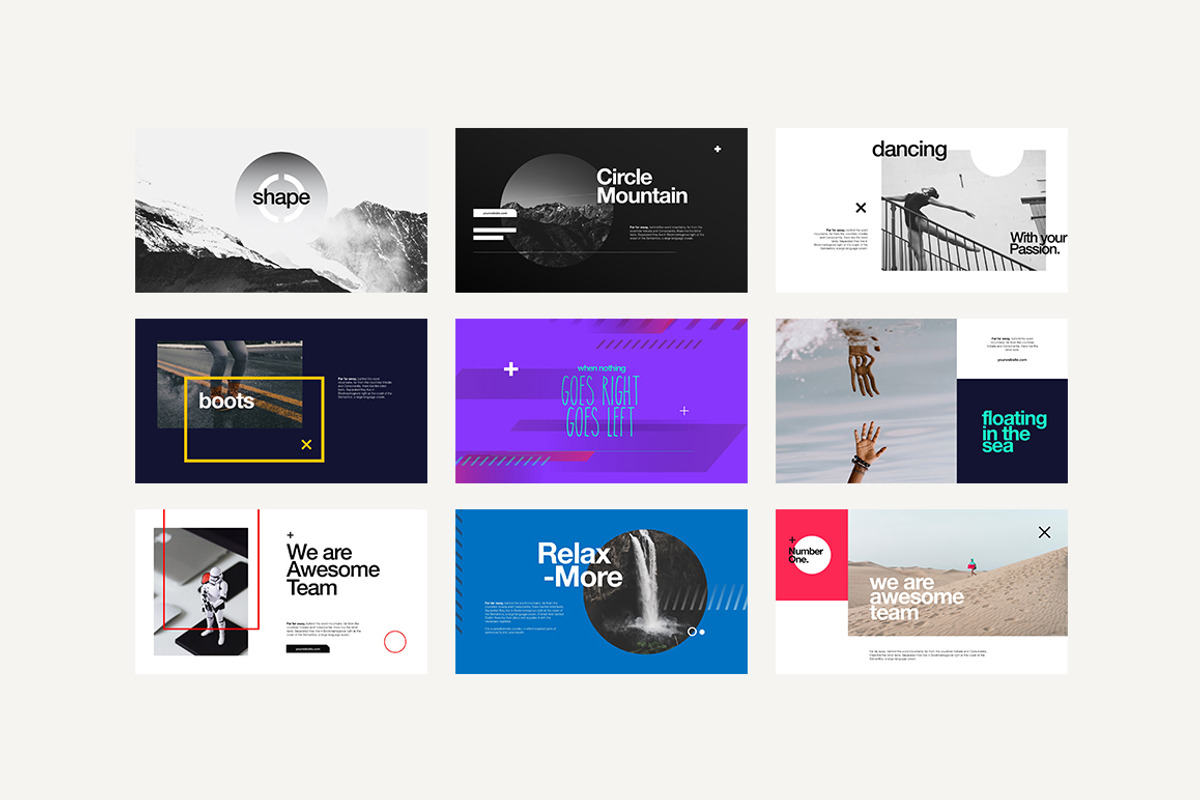 Shape PowerPoint Template, a Presentation Template by Angkalimabelas