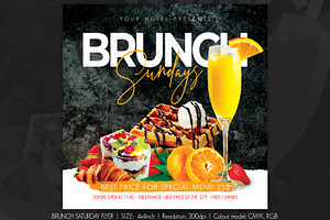 Brunch Saturday Flyer