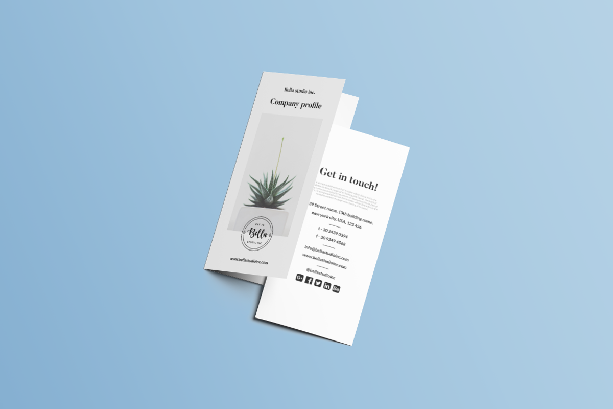 Agency profile Tri-fold brochure, a Brochure Template by GraphicsEgg (Photo 5 of 5)