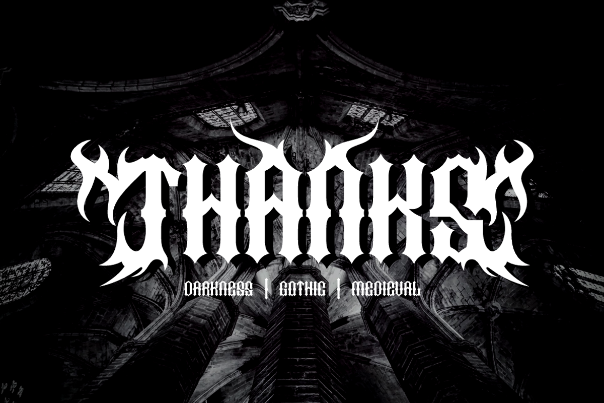 Scomgah Gelojas - Medieval Font, a Blackletter Font by Iqsiart Studio (Photo 9 of 9)