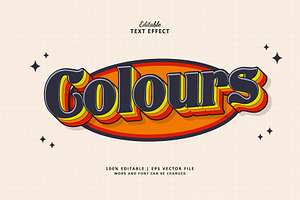 Text Effect Colours, a Layer Style Add-On by Navy Graphic