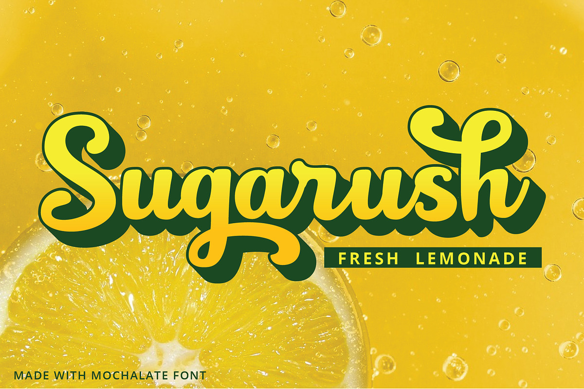 Mochalate | sweet & delicious font preview 4