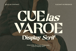 Cuelas Varoe – Luxury Display Serif