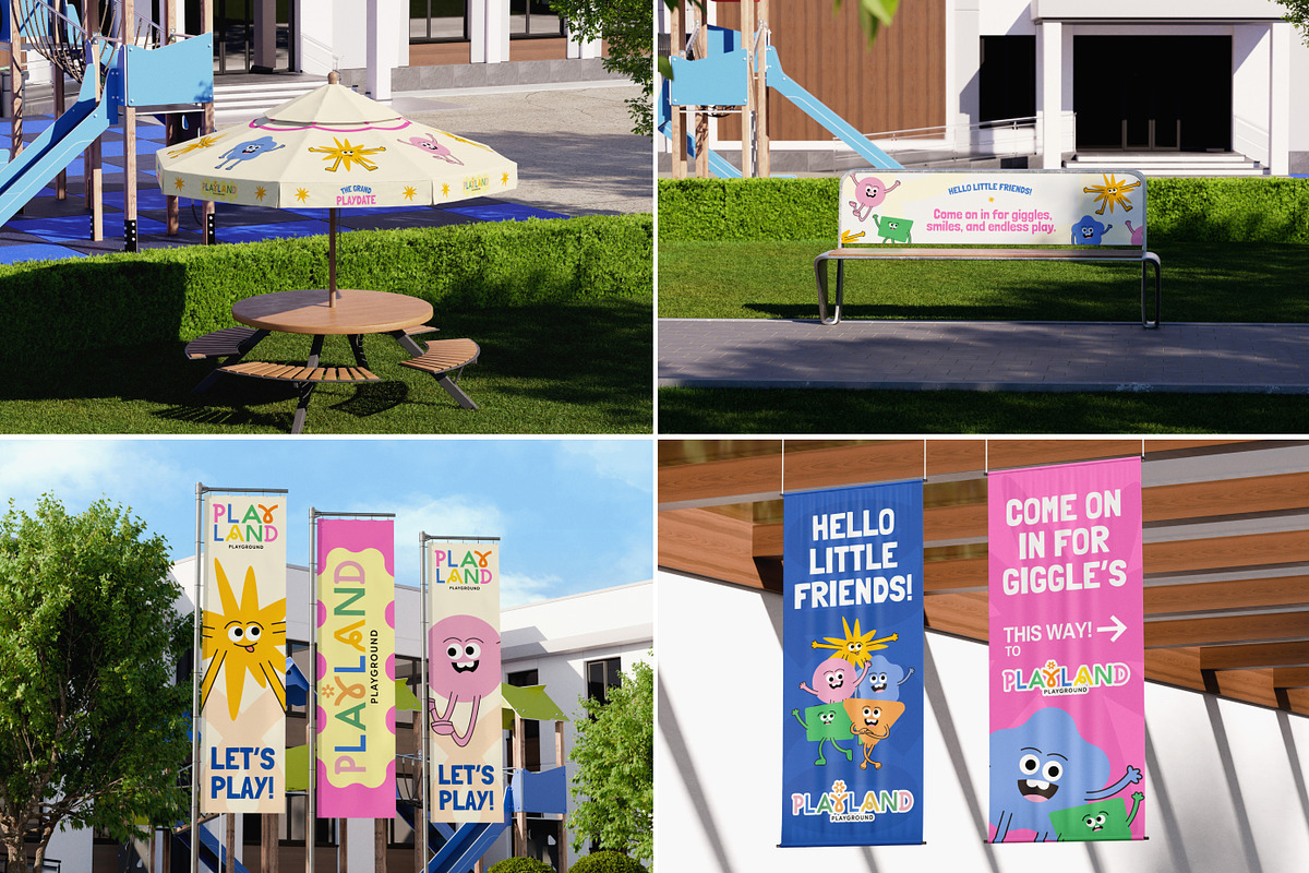 34 Kids Playground Branding Mockups, an Advertising Mockup by Vitora Mockup (Photo 11 of 11)