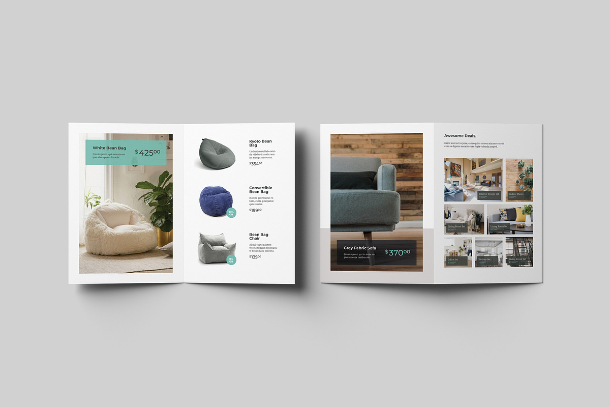 A4 Bifold Brochure Mockups, an Advertising Mockup by artimasa (Photo 7 of 7)