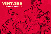 Vintage Illustrator Brush-Kit, a Brush Add-On by Leonard Posavec (Thumbnail 10 of 10)