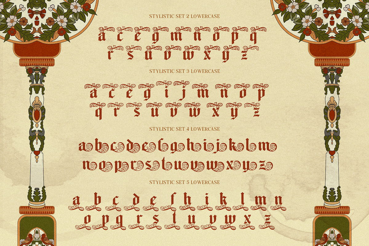Old Master Typeface, a Blackletter Font by alit design (Photo 16 of 17)