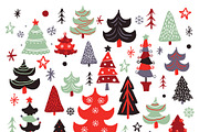 Christmas Trees Clip art, a Decorative Illustration by Bamboobear Books Shop (Thumbnail 2 of 4)