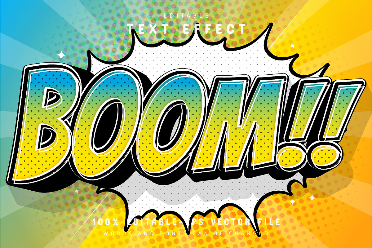 Comic style text effect, a Plug-in Add-On by Aglonemadesign (Photo 3 of 9)