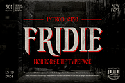 Fridie - Horror Serif Typeface, a Serif Font by MaikoHatta (Thumbnail 1 of 7)