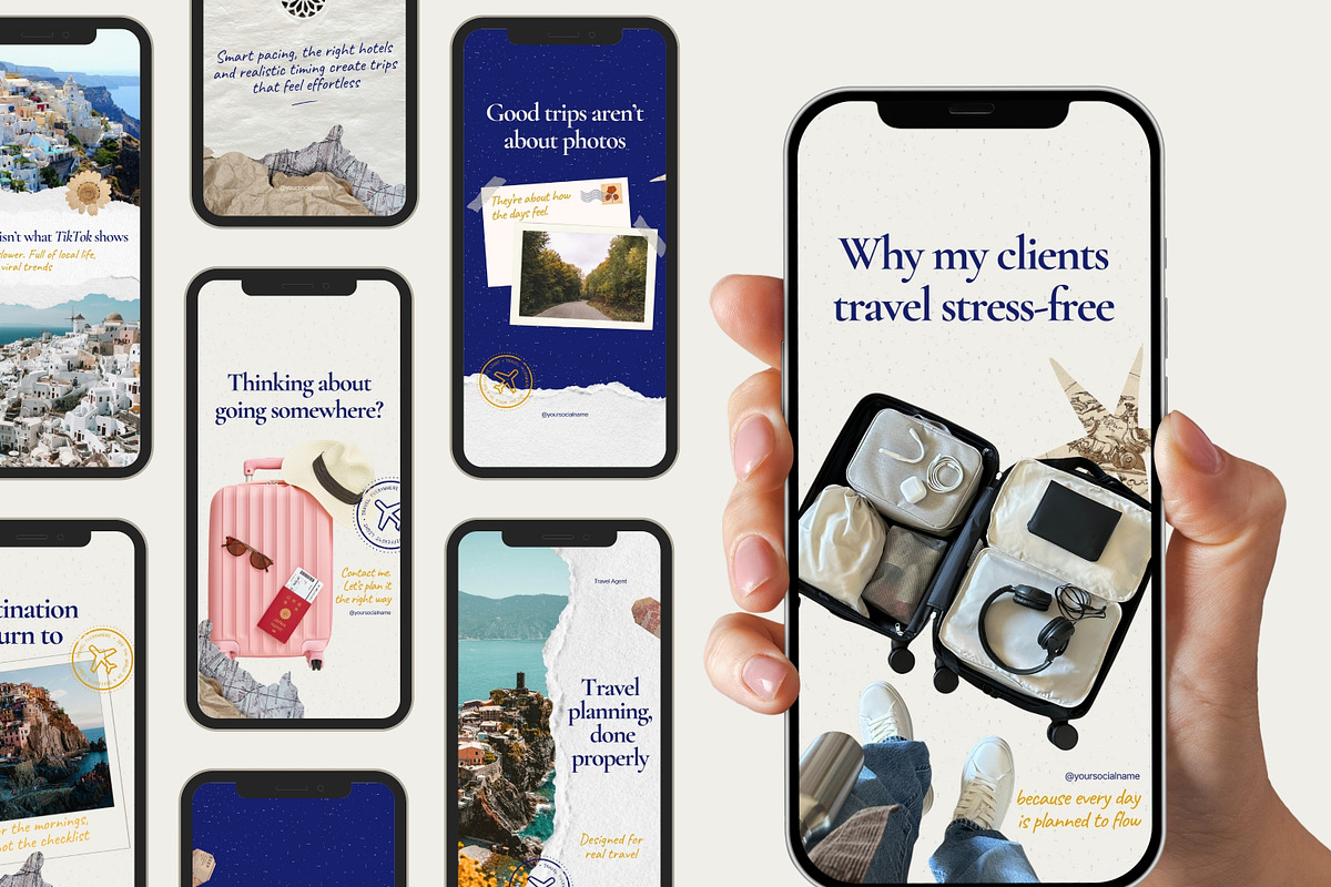 Scrapbook Travel Business Instagram, a Social Media Template by Anna Design Studio (Photo 7 of 10)