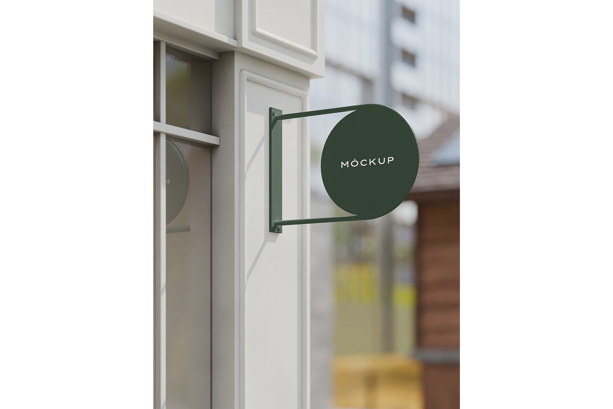 Sign & storefront logo mockup, an Advertising Mockup by Mockthethics. (Photo 13 of 13)