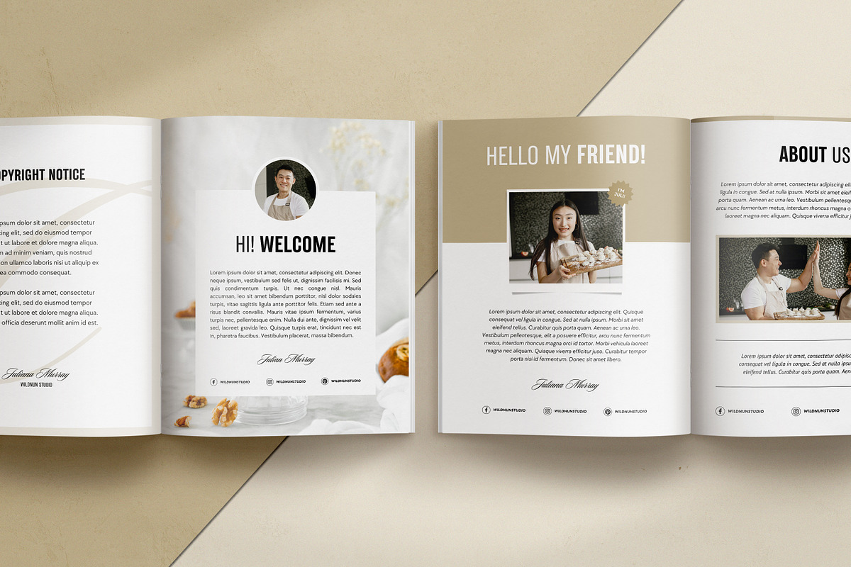Cookbook / Recipe eBook for Canva, a Magazine Template by Wildnun Studio (Photo 5 of 20)