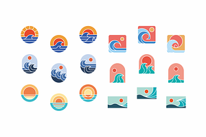 Sun & Sea, 75 Illustrations