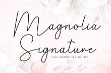 Magnolia Signature | Script Font