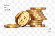 Set of Gold Coins Isolated PNG & JPG, an Object Graphic by LoopAll (Thumbnail 2 of 6)