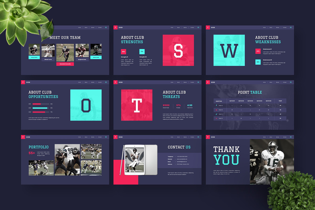Rugb - Powerpoint Templates, a Presentation Template by Deepslide Studio