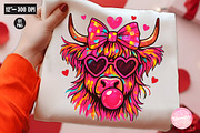Heifer Valentine Png,Highland Cow, an Illustration by CreationArt (Thumbnail 1 of 5)