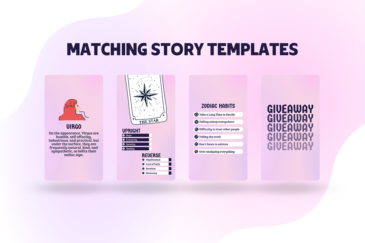 Tarot Reader Instagram Template, a Social Media Template by EliteMatidi (Photo 3 of 6)