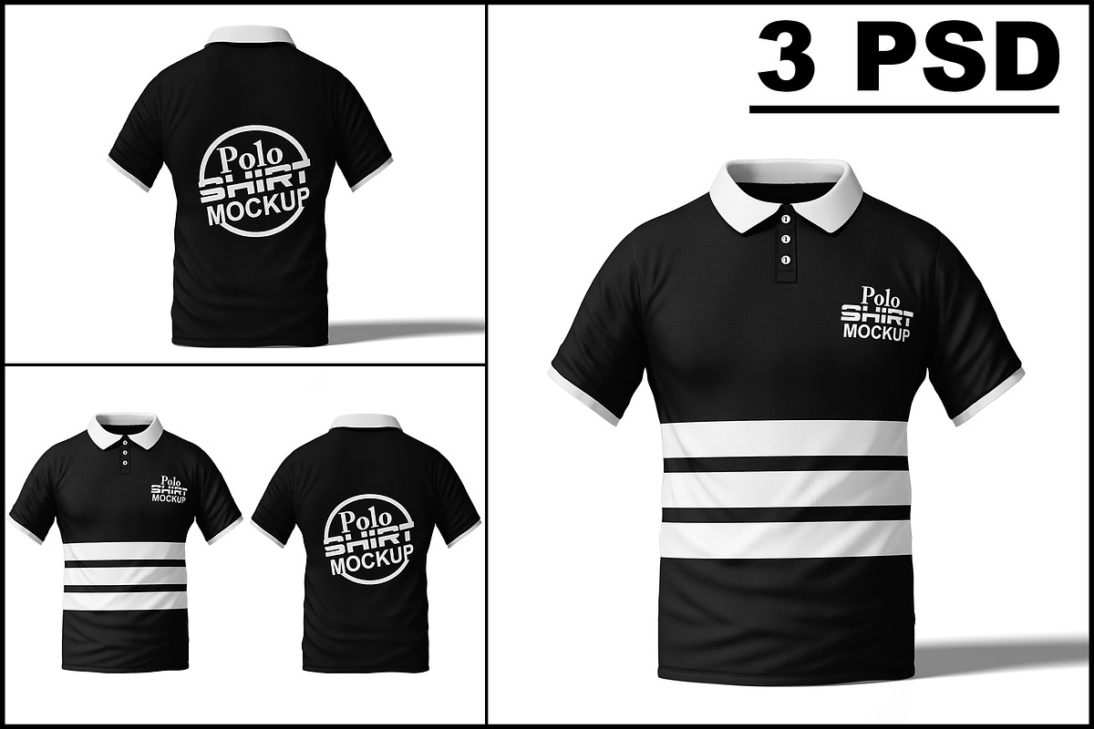 Polo T-Shirt Mockup, a Shirt Mockup by mockupbuys (Photo 1 of 8)
