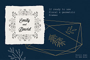 Set of floral frames & wreaths, an Illustration by Anatartan Design (Thumbnail 2 of 10)