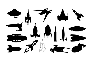 Spaceship SVG, Spacecraft SVG