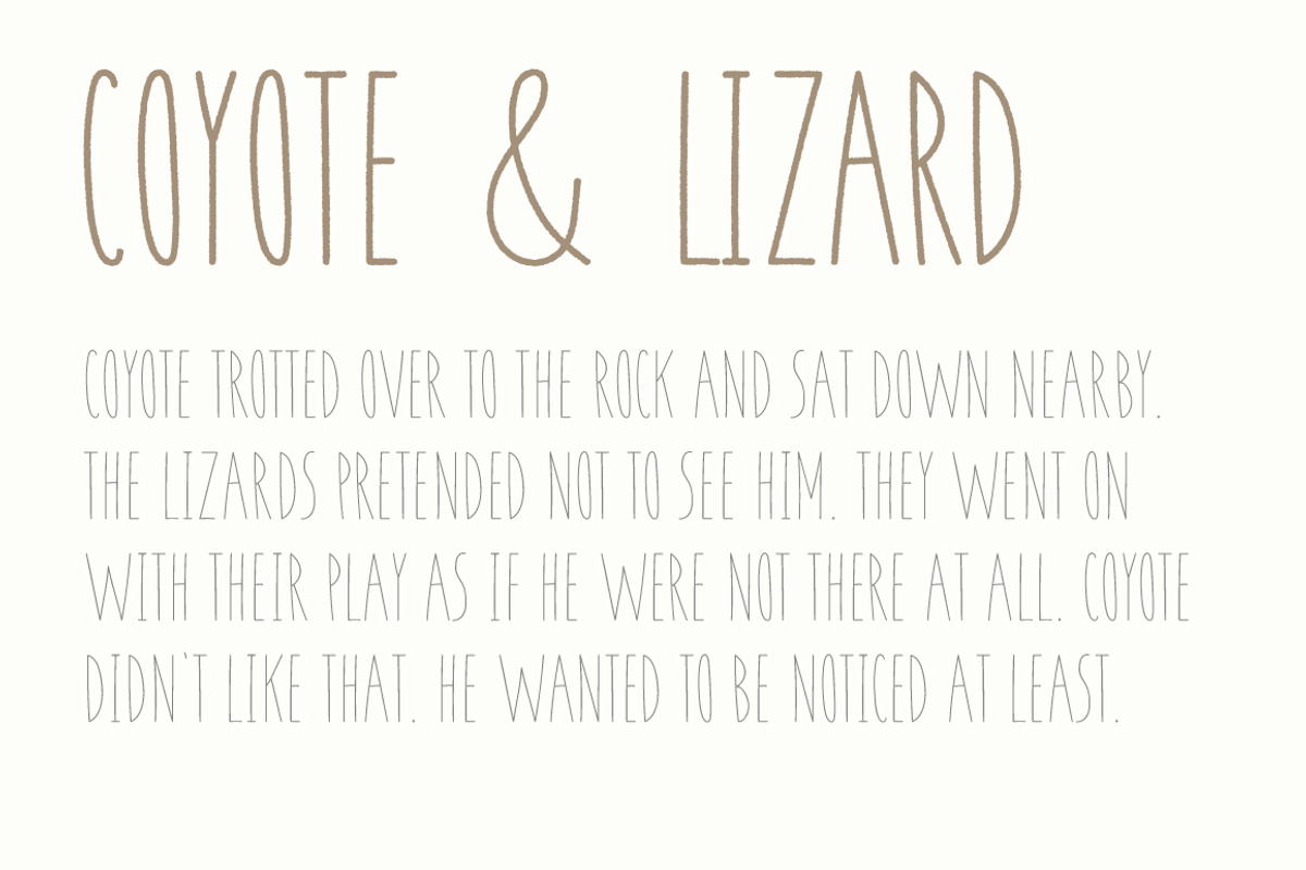 Coyote | A Playful Font, a Sans Serif Font by Josh O. (Photo 3 of 9)
