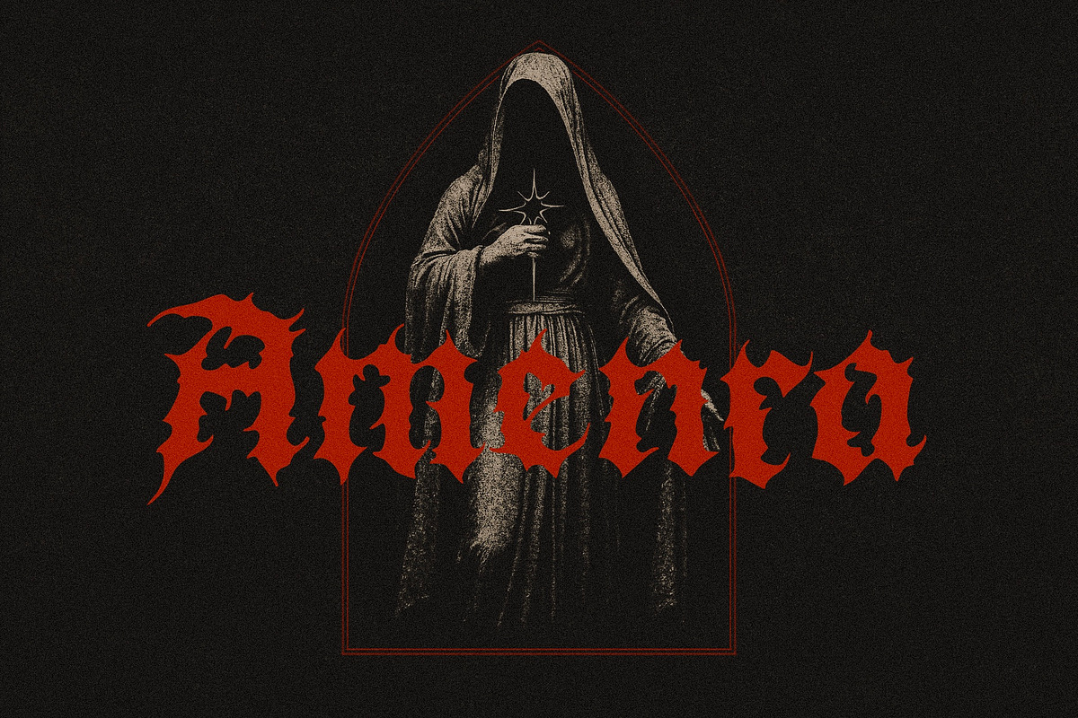 GRIMOIRE BLACKLETTER TYPEFACE, a Blackletter Font by CONTRIVEDAZE (Photo 2 of 6)