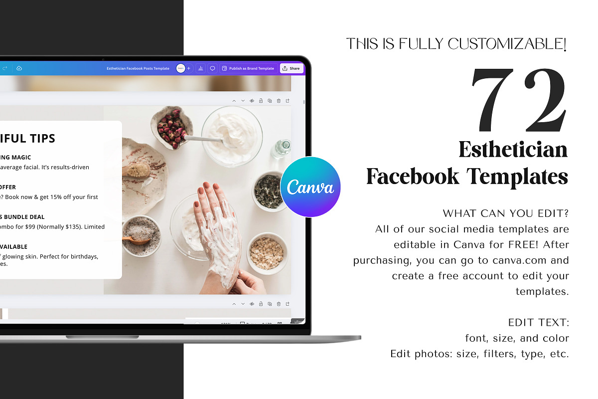 Editable Canva Facebook Template preview 6