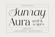 Sunray Aura – Modern Serif & Script, a Serif Font by roomspace creative lab (Thumbnail 1 of 11)